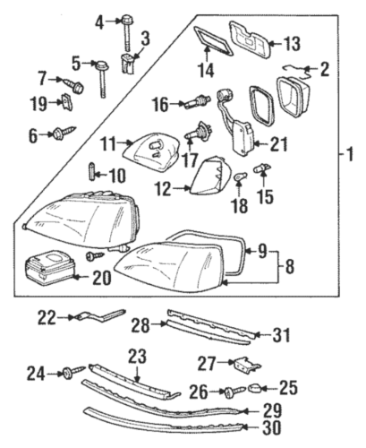 Mercedes-Benz Headlight Control Module - 140-820-89-26 - For MBZ S Class 96-02