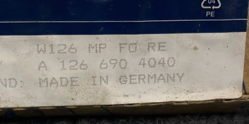 Mercedes-Benz Rear Right Door Panel Trim Molding - 1266904040 - MBZ W126 300SE
