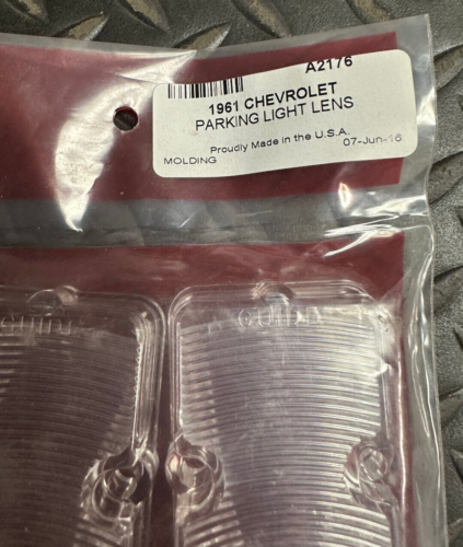 Trim Parts Parking Light Lenses - A2176 - For Chevrolet Full Size Car 1961