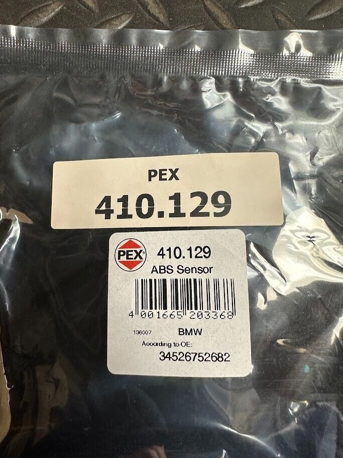 PEX Front RH ABS Wheel Speed Sensor - 410.129 / 34-52-6-792-896 -For BMW 2001-08