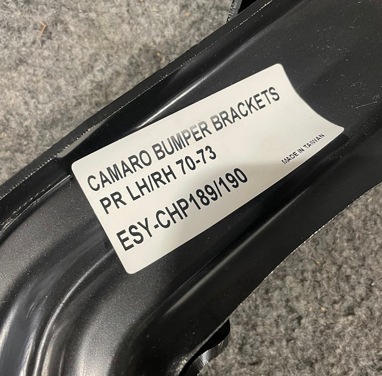 Nose Bumper Brackets - W-986 - For Chevrolet Camaro RS 1970-1973