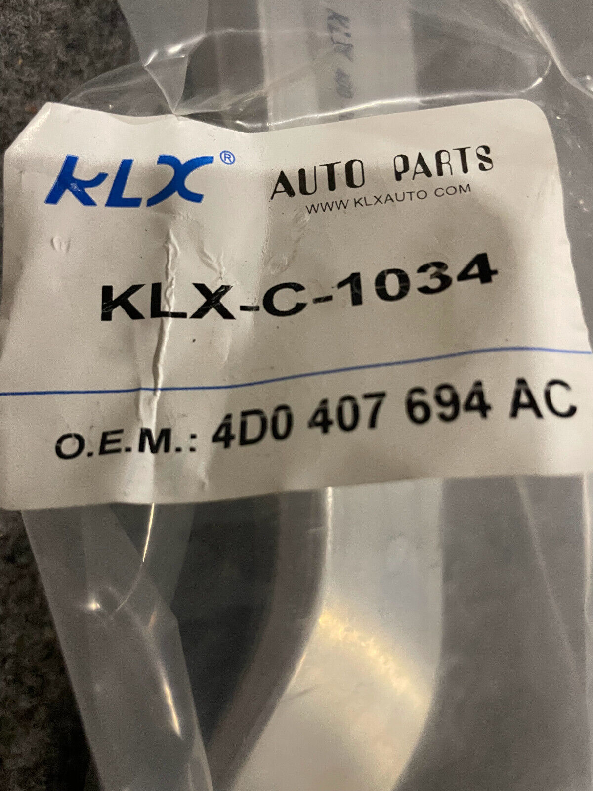 KLX Front RH Lower Control Arm Assy - KLX-C-1034 - For Audi A4 1996 - 1998