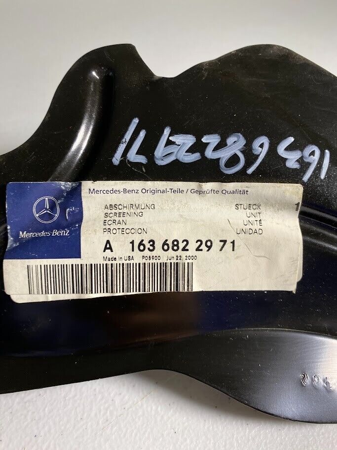Mercedes-Benz Exhaust Manifold Front LH Shielding - 163-682-29-71 -For MBZ 99-05
