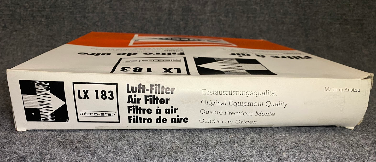 KNECHT Air Filter - LX 183 / 001-094-21-04 - Fits Mercedes-Benz 230, 250C & 280S