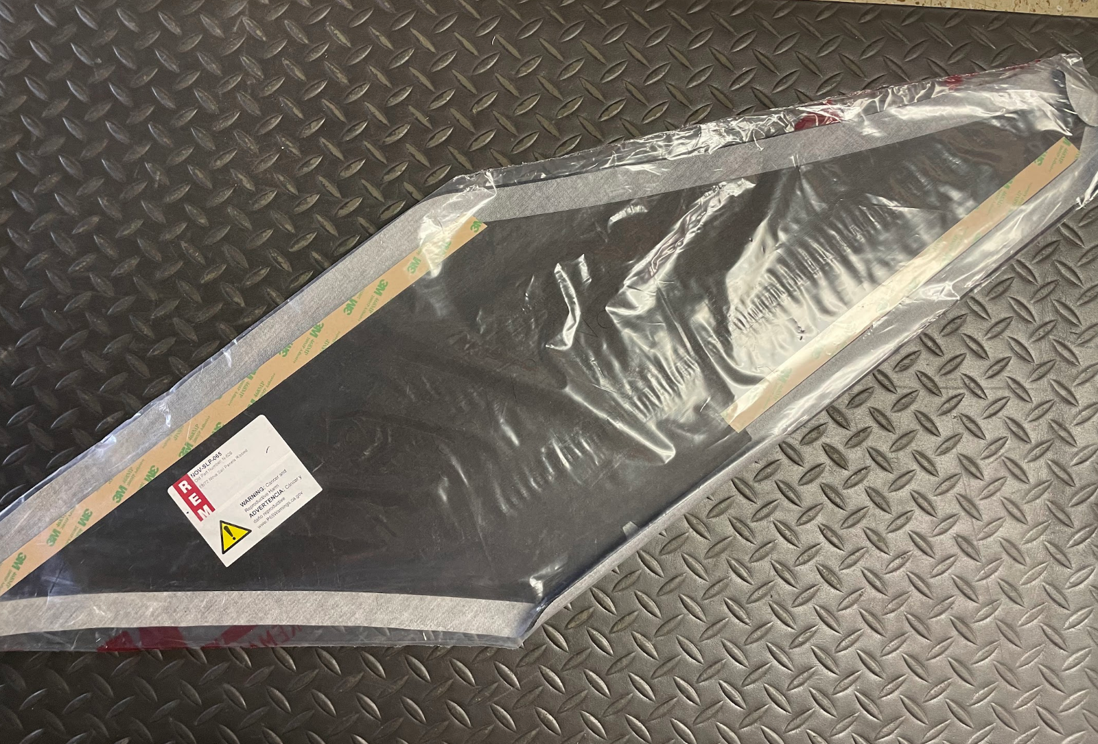 REM Black Trim Sail Panels - NOV-SLP-065 - For Chevy Nova 2 Door Hardtop 1968-72