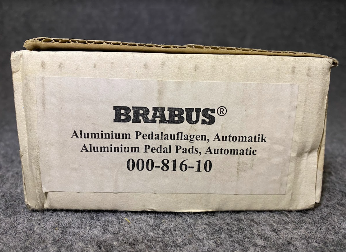 Brabus Aluminum Pedal Pad Set Matte Silver - 000-816-10 -MBZ W230 C-Class & More