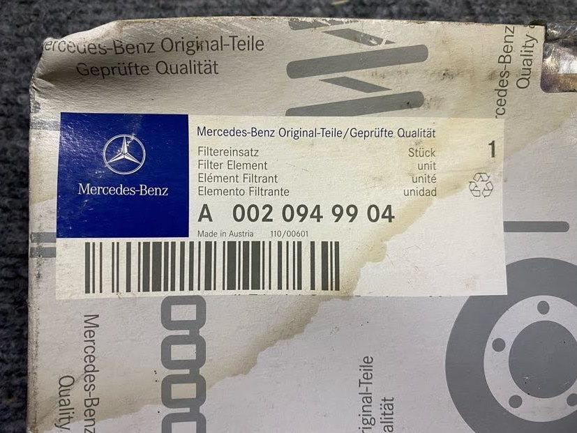 Mercedes-Benz Filter Element - 002-094-99-04 - For Mercedes-Benz W201 1989-1990