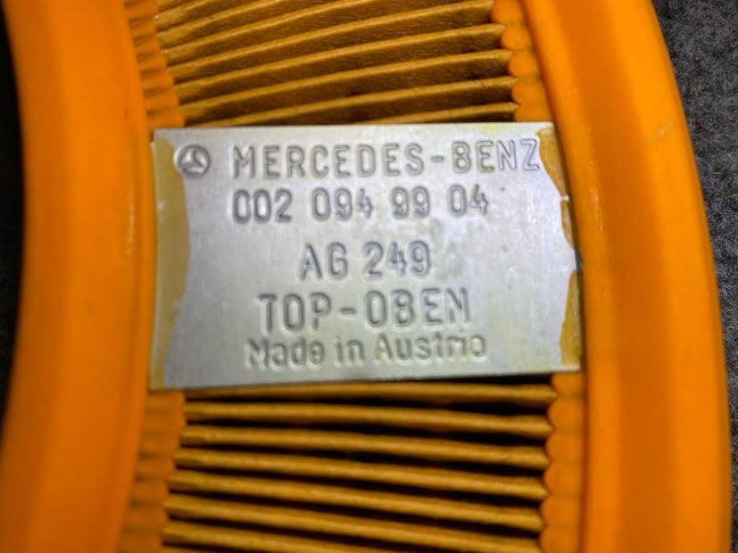 Mercedes-Benz Filter Element - 002-094-99-04 - For Mercedes-Benz W201 1989-1990