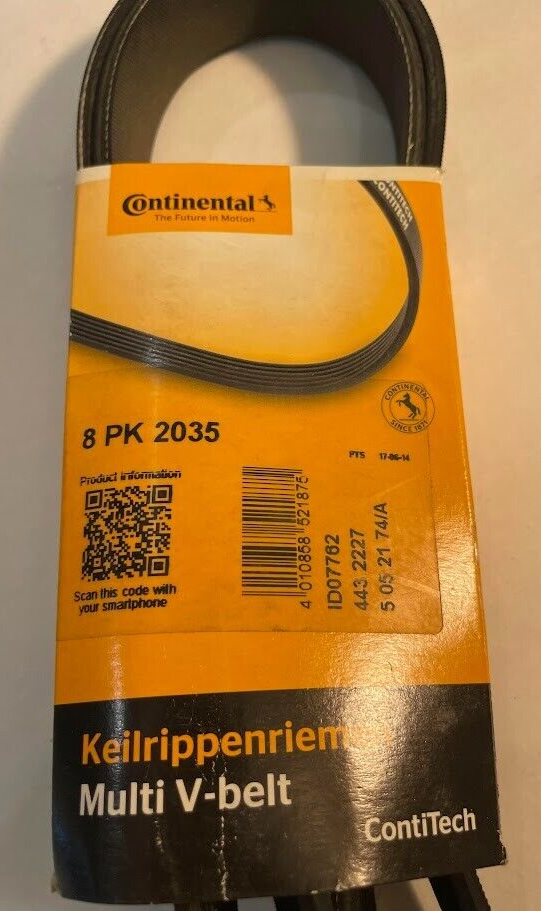 Continental V-Belt - 8PK2035 / 0009932896 -For Mercedes-Benz ML320, GL320 & R320