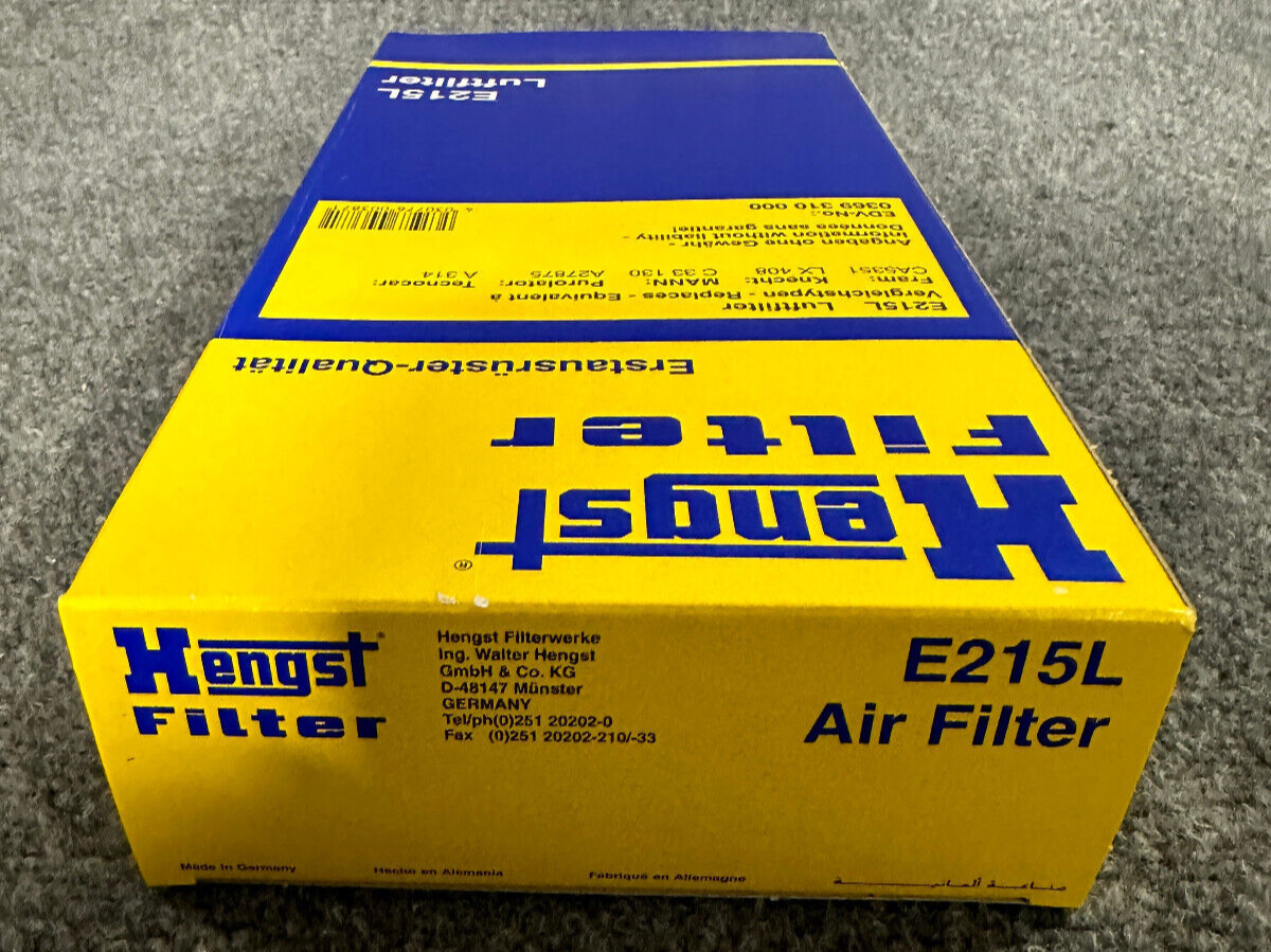 Hengst Air Filter - E215L - Fits BMW 525i / M5 & 525iT