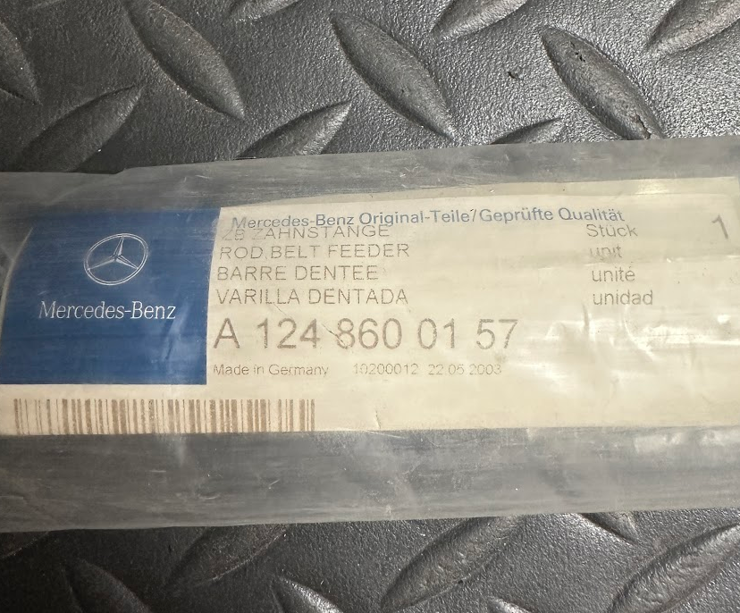 Mercedes-Benz Belt Feeder Rail - A 124 860 01 57 - Fits MBZ E320 & 300CE