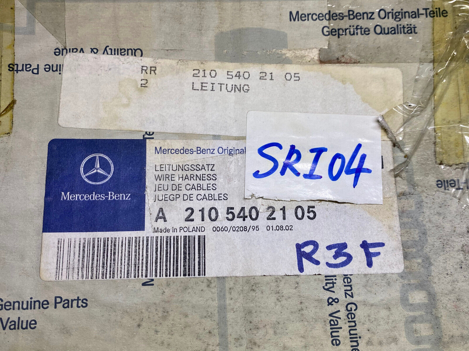 Mercedes-Benz Engine Wiring Wire Harness - A2105402105 - Fits MBZ M104.945 Eng.