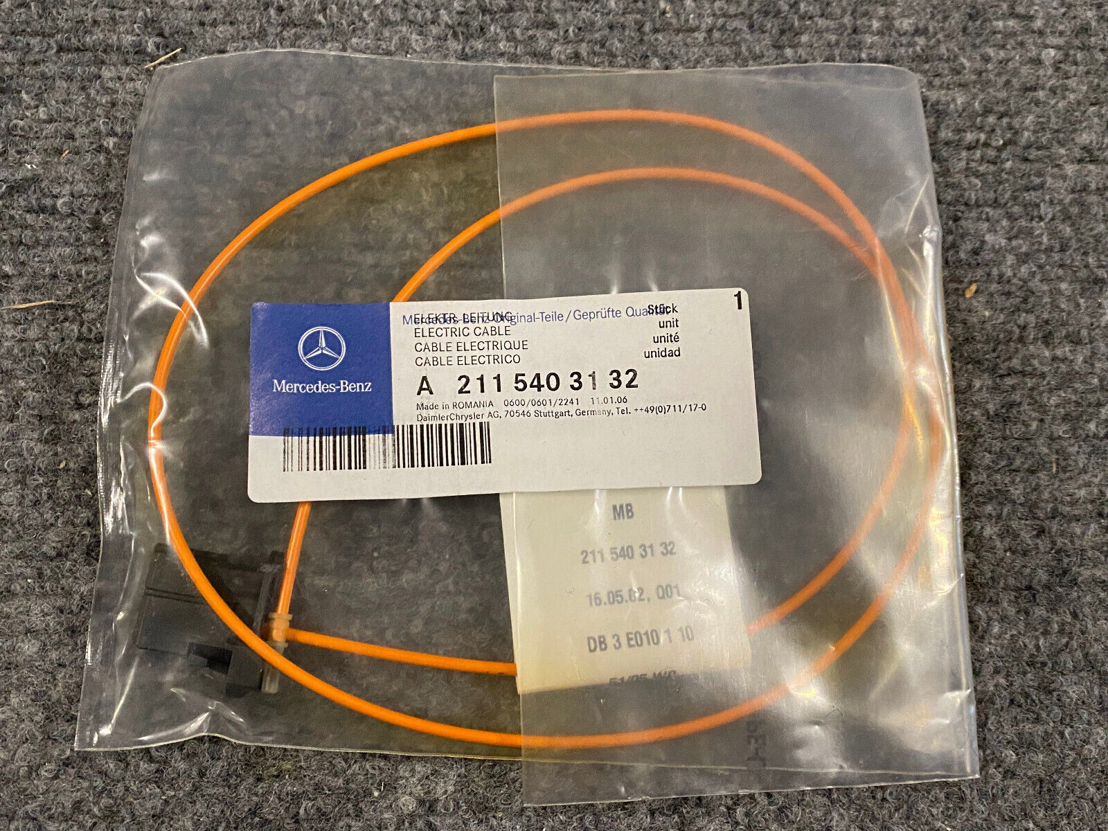 Mercedes-Benz Electrical Line - A211-540-31-32 - Fits MBZ C 230 & Others
