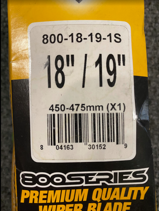 Valeo Windshield Wiper Blade Set - 800-18-19-1S - Fits Mini Cooper 02-11