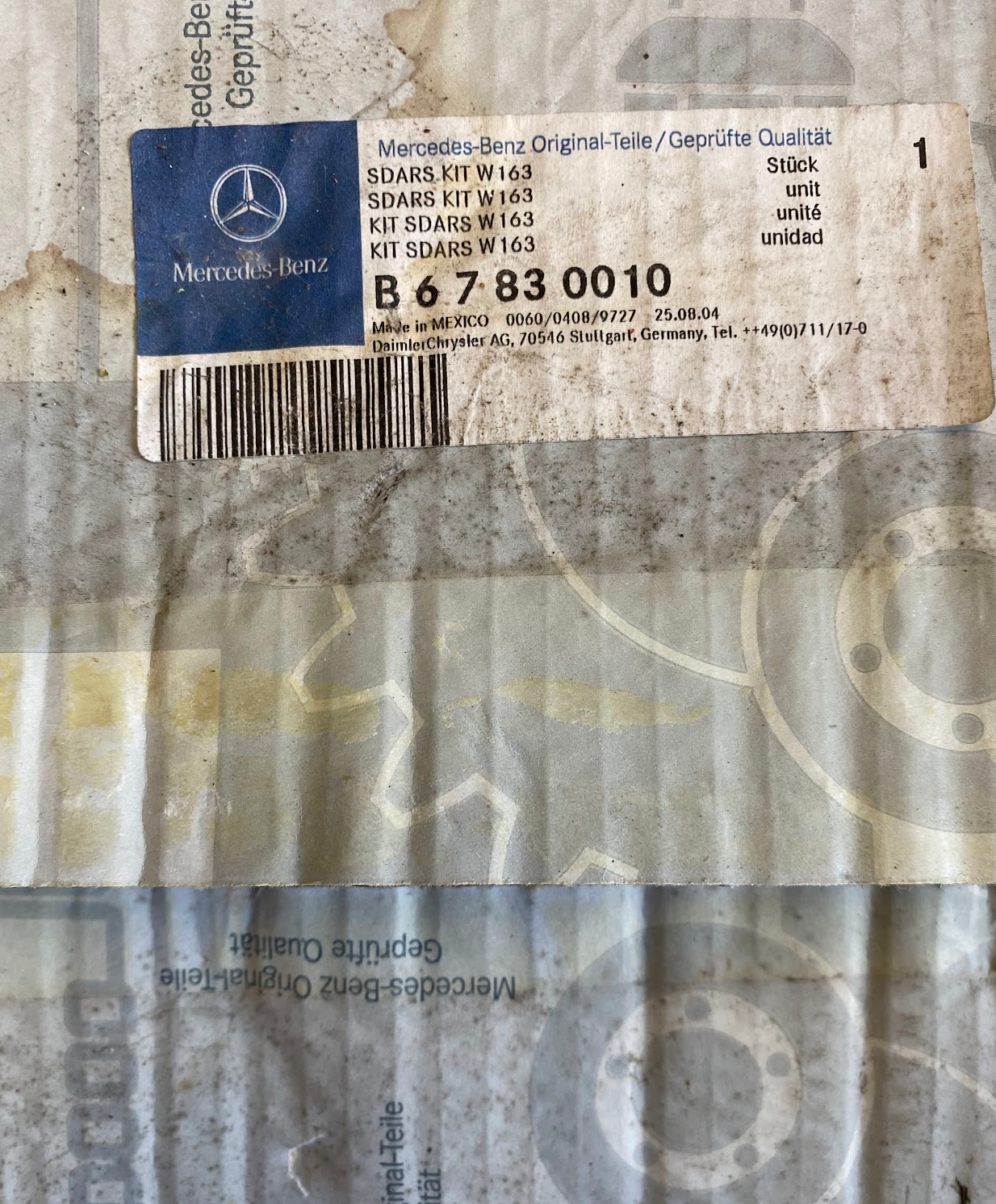 Mercedes-Benz SDARS Kit - B67830010 / B 6 7 83 0010 -For MBZ W163 ML-Class 97-05