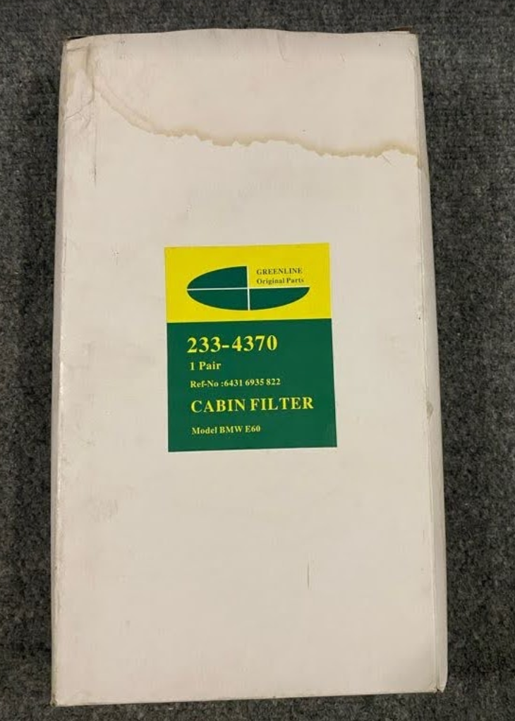 Greenline Cabin Air Filter Set - 233-4370 - Fits BMW 525i, 530i, 545i & More