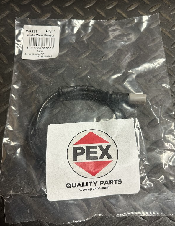 Pex Front LH Brake Pad Wear Sensor -WK921 / 34356790303 - For BMW X3 & X4 11-18