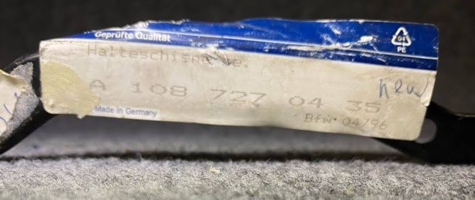 Mercedes-Benz Door Right Rail - A 108 727 04 35 - Fits MBZ 300 SEL (W108)