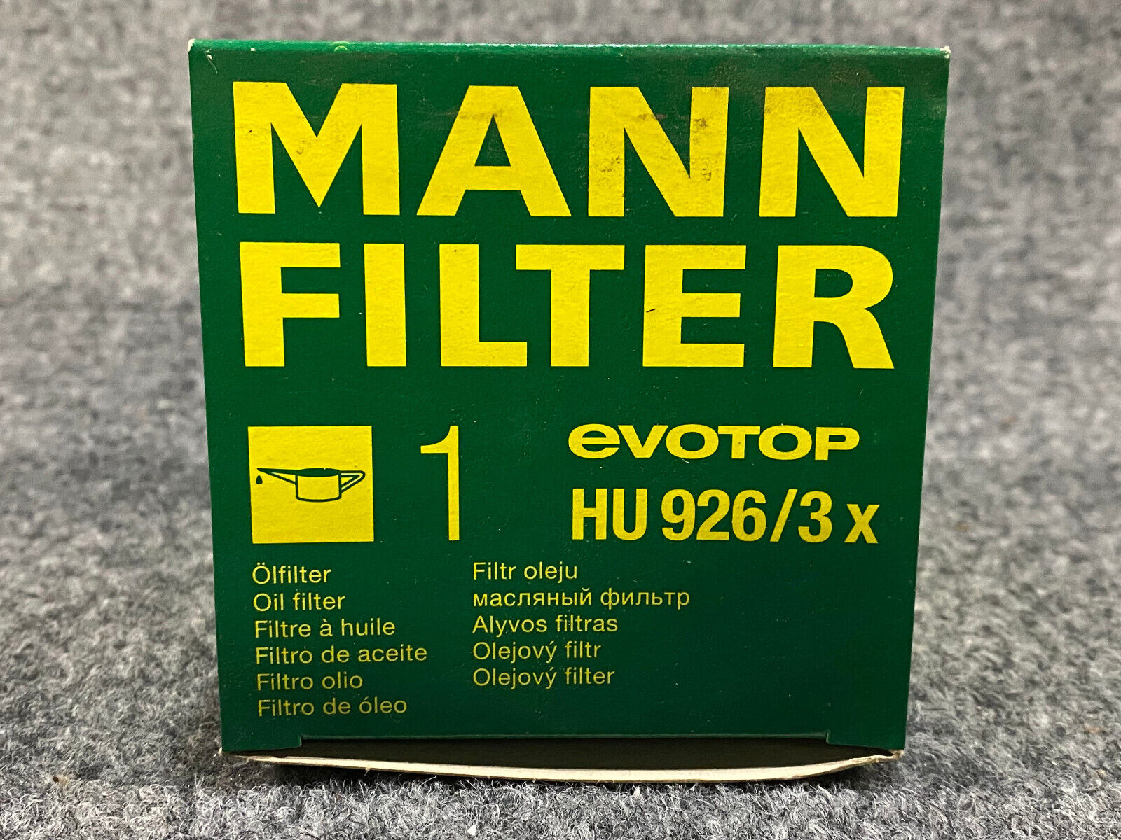 Mann Oil Filter - HU926/3X - Fits BMW 325i 7 325is / 525i & 525iT