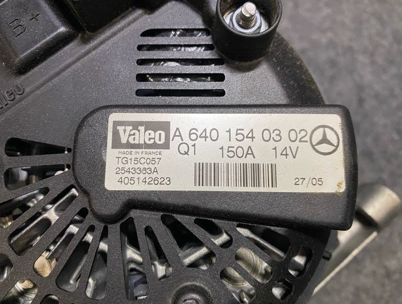 Valeo Alternator - A 640 154 03 02 - Fits Mercedes-Benz A160, B200, C250 & More