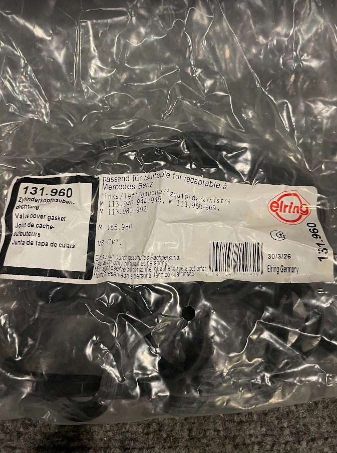 Elring Valve Cover Gasket - 131.960 / 113-016-02-21 -For MBZ CL500, S430 & More