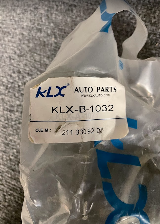 KLX Front RH Lower Control Arm - KLX-B-1032 / 2113308207 - For MBZ E320 & More