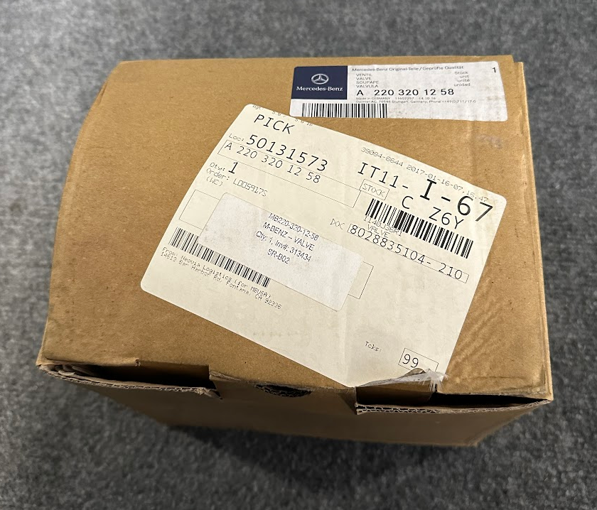 Mercedes-Benz Regulator Valve - A 220 320 12 58 - Fits MBZ SL500, SL600 & More