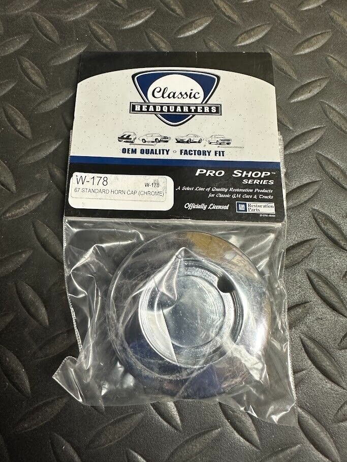 Classic Headquarters Standard Horn Cap (Chrome) - W-178 - For Chevy Camaro 1967