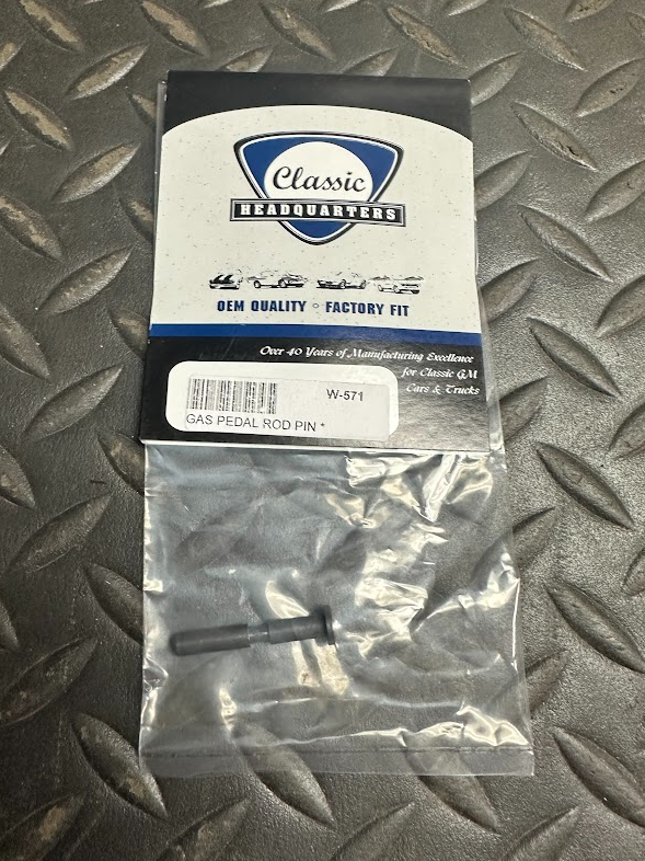 Classic Headquarters Gas Pedal Rod Pin - W-571 - For Chevrolet & Pontiac