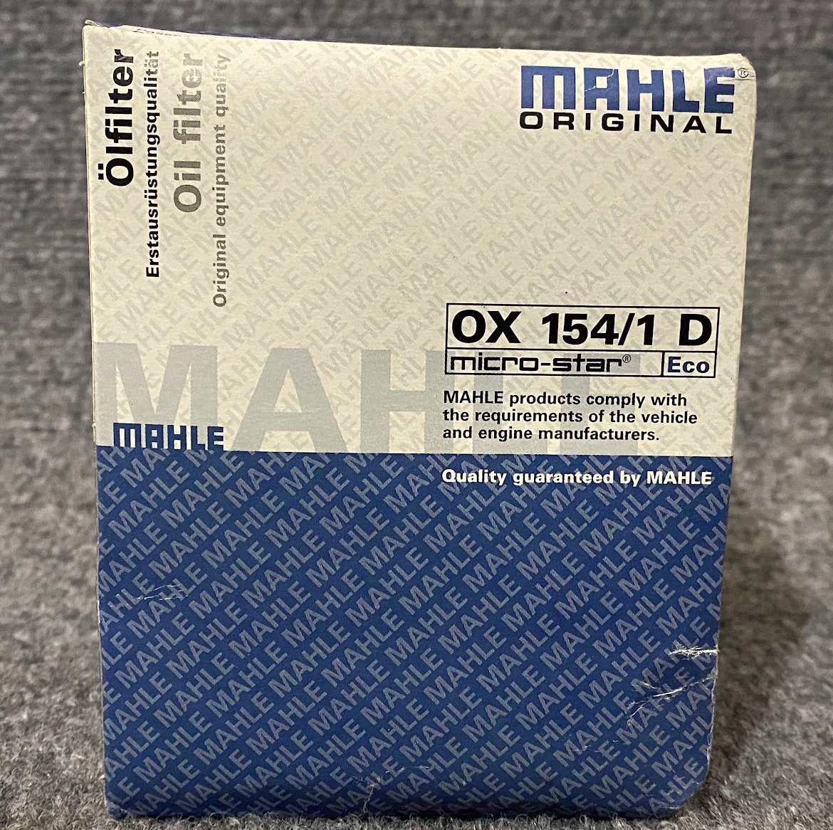 Mahle Oil Filter - OX 154/1 D / 11-42-7-512-300 - Fits BMW 323Ci, 323i & Others