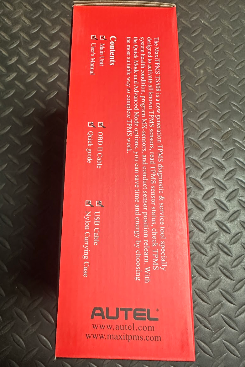 Autel Advanced TPMS Service Tool TS508-P 2.3