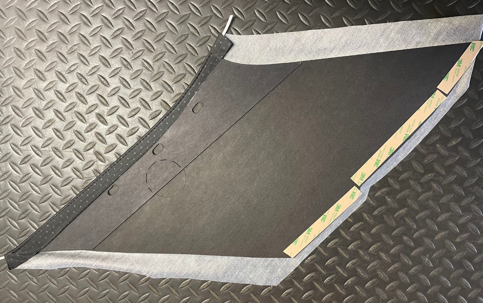 REM Black Trim Sail Panels - CVY-SLP-124 - For Chevy Nova 2 Door Hardtop 1962-64