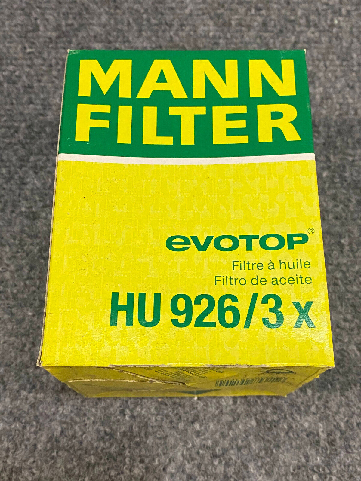 Mann Oil Filter - HU926/3X - Fits BMW 325i 7 325is / 525i & 525iT