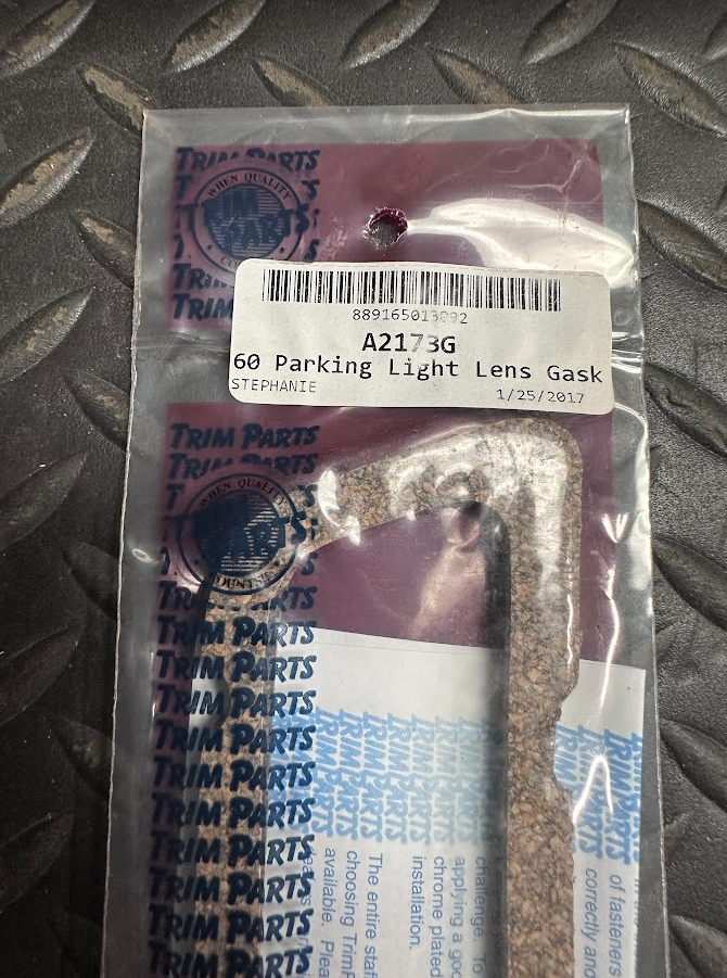 Trim Parts Marker Light Lens Gaskets - A2173G - For Chevy Bel Air, Impala & More
