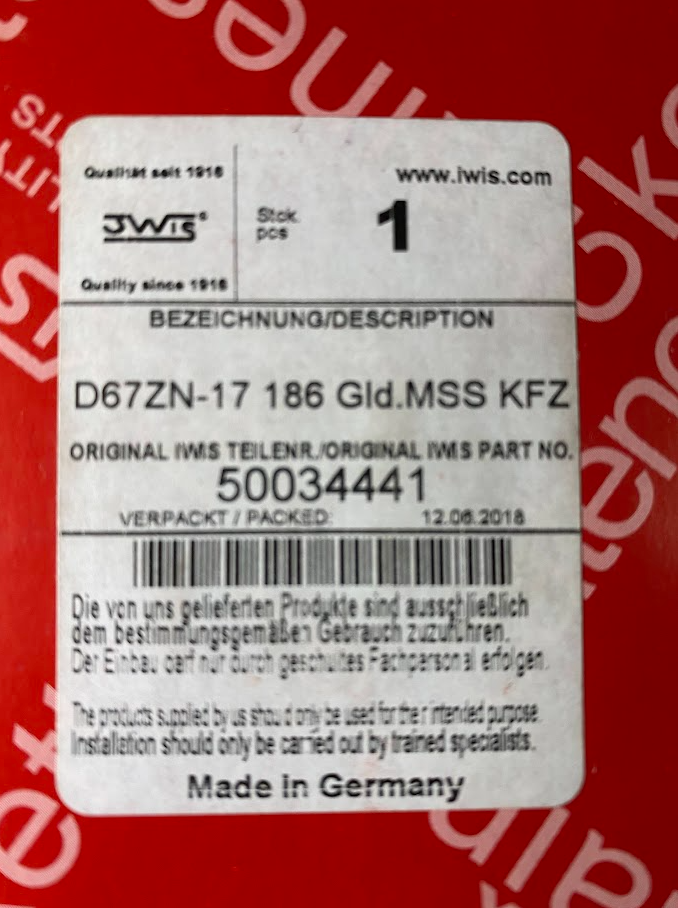 IWIS Timing Chain - 50034441 - For MBZ 380SE, 380SL, 420SEL, 280SE & 300SEL