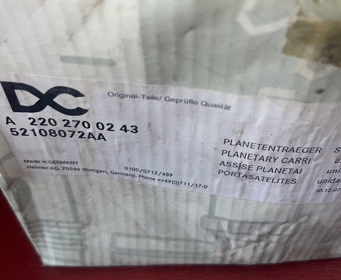 Mercedes-Benz Automatic Trans. Planetary Carrier - 220-270-02-43 -For MBZ 722.6