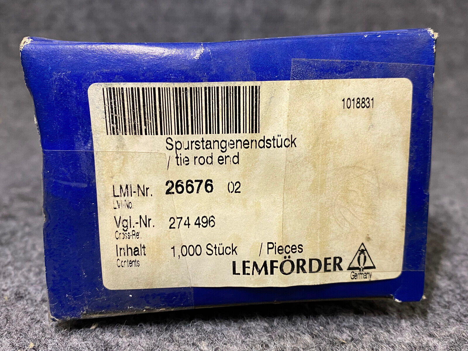 Lemforder Left Steering Tie Rod End - 26676 / 274496 - For Volvo V70 / S60 & S80