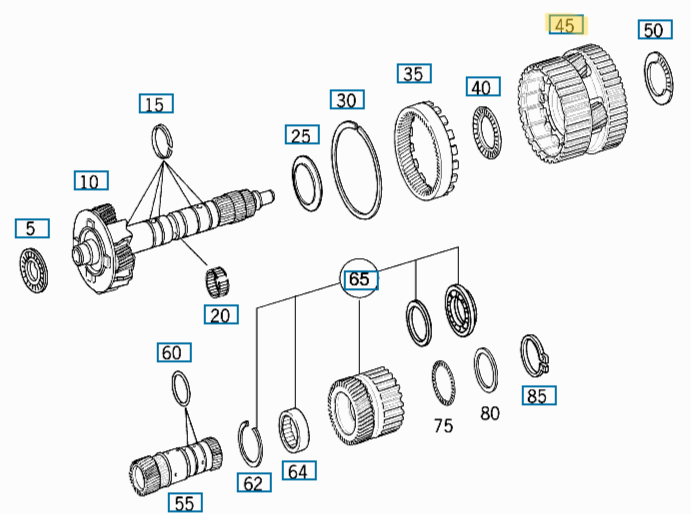 Mercedes-Benz Planetary Carrier - 2202700243 -For Automatic Transmission 722.689