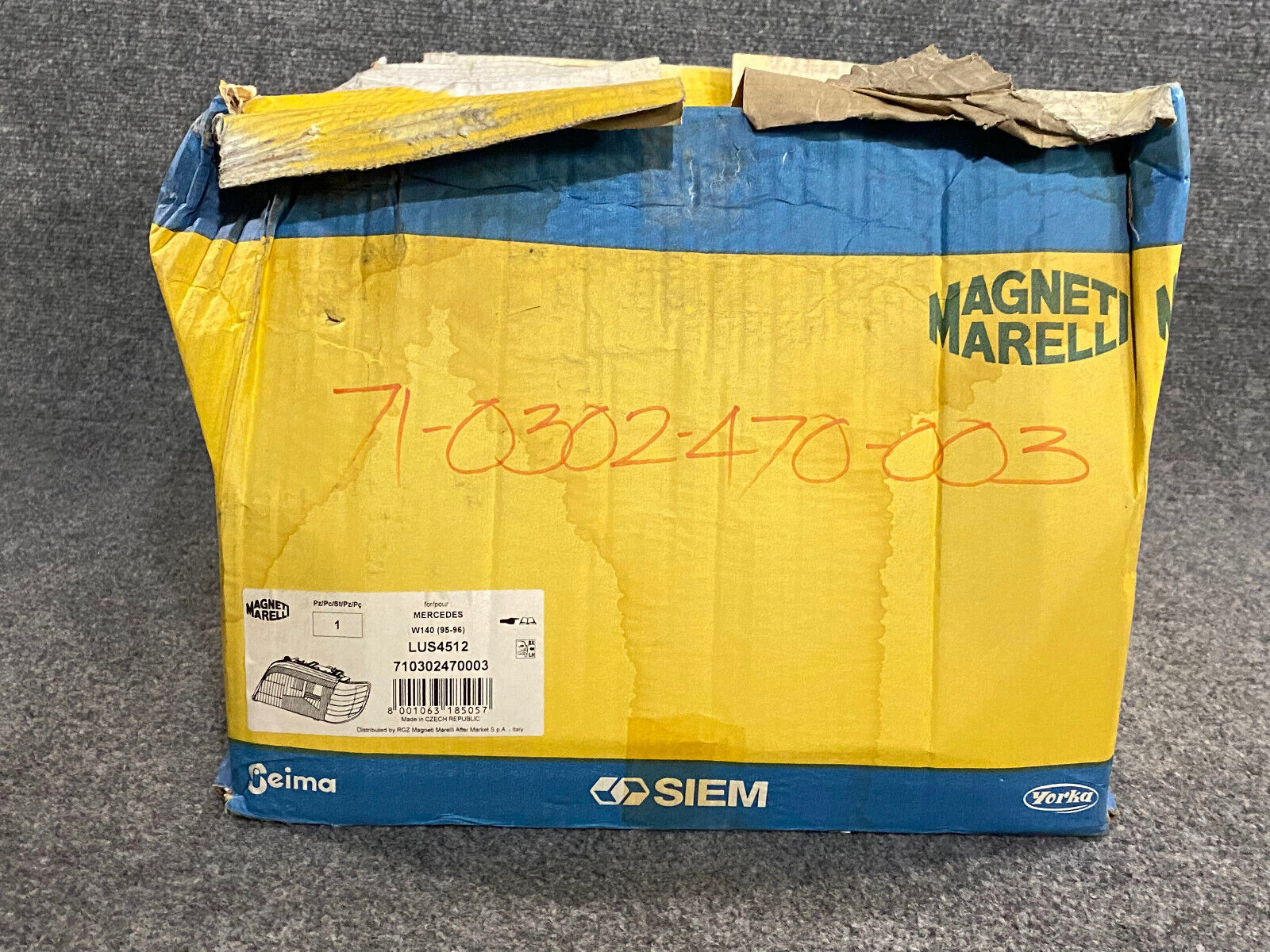 Magneti Marelli Left Headlight Assy -710302470003- Fits MB S320 / S420 & Others