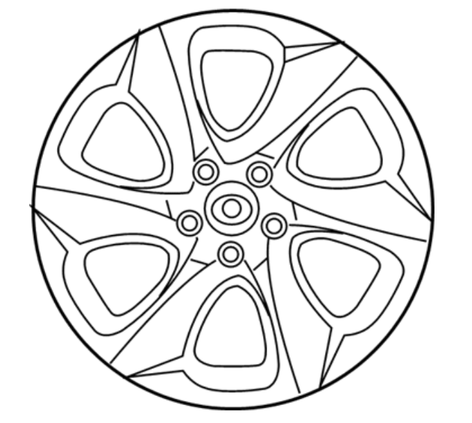 Toyota Wheel Cover Set (4 pcs) - 42602-0R040 - For Toyota RAV-4 2019-2022
