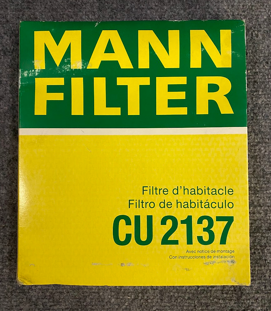MANN FILTER Cabin Air Filter - CU2137 / 30612666 - Fits Volvo S40 & V40