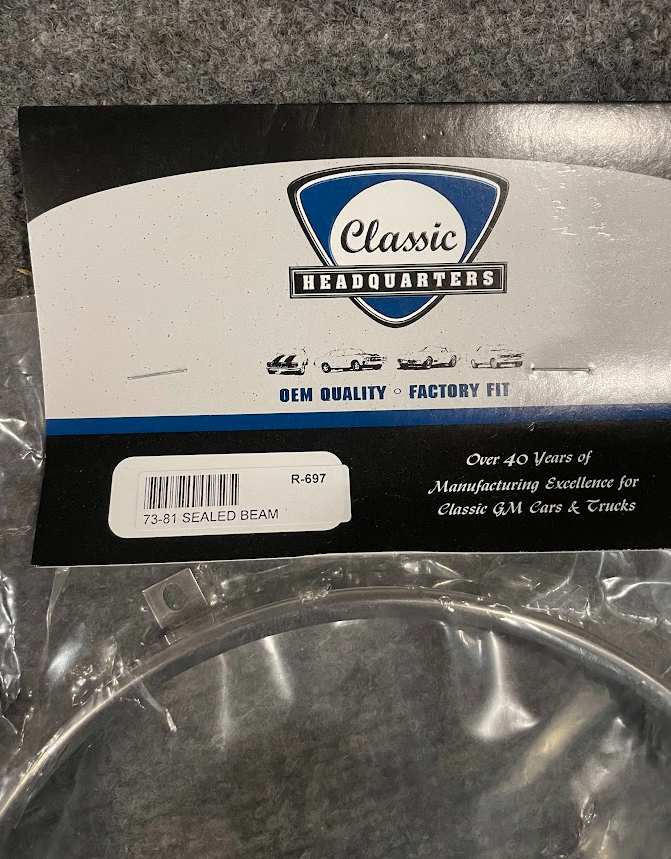 Classic Headquarters Sealed Beam Retainer - R-697 For Chevelle & El Camino 73-77