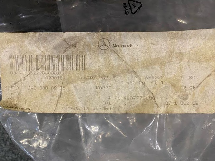 Mercedes-Benz Vacuum Pump Bracket - A 140 800 02 35 - Fits MBZ 300SD & More