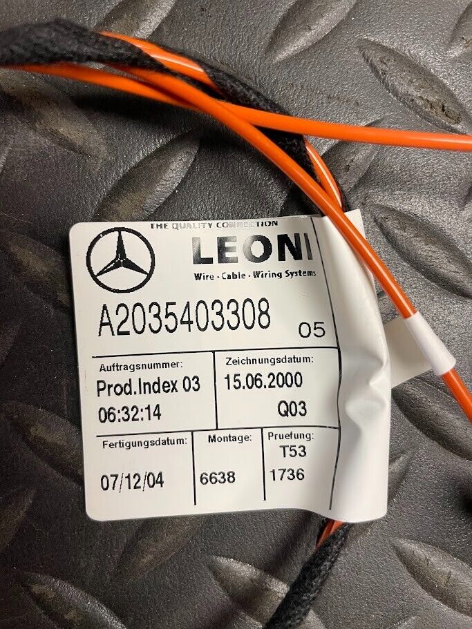 Mercedes-Benz Wiring Harness - 203-540-33-08 - For MBZ C-Class 1960-2009