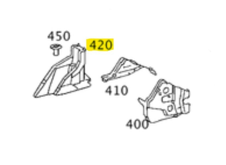 Mercedes-Benz Brake Pedal Cover Surround Trim- 2206841118 -For MBZ S430 & More