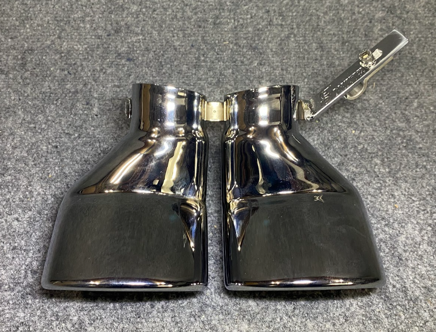 SCHATZ Chrome Double Exhaust Pipes - 203 6081 - Fits Mercedes-Benz C240 & C320