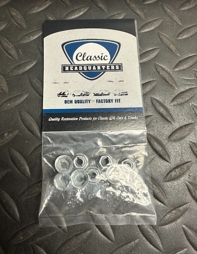 Classic Headquarters Sidemarker Lens Nut Set (8 Pcs) - W-947A -For Chevy Camaro