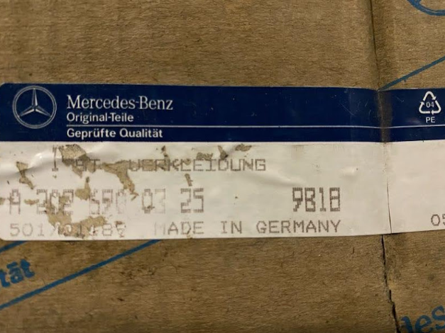 Mercedes Benz LH Windshield Pillar Trim - A 202 690 03 25- Fits MBZ C230 & More