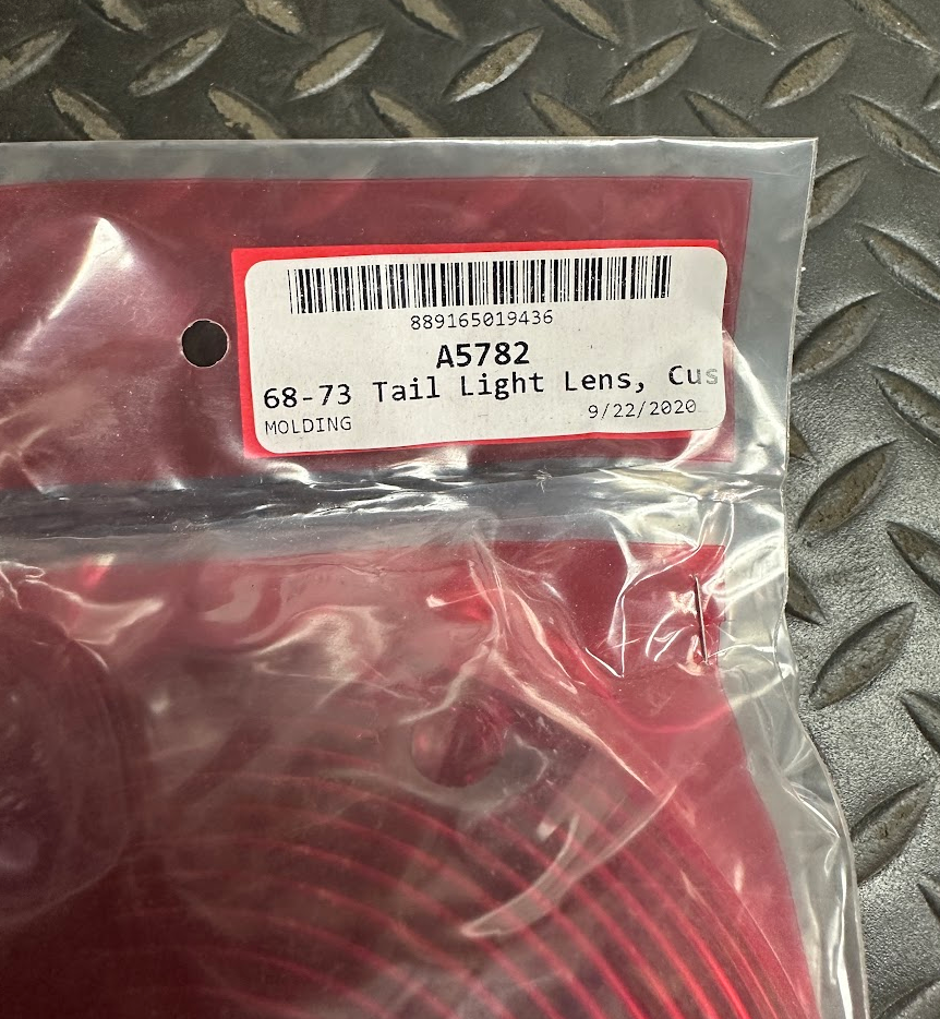 Trim Parts Tail Light Lens Set - A5782 - For Chevrolet Corvette 1968-1973