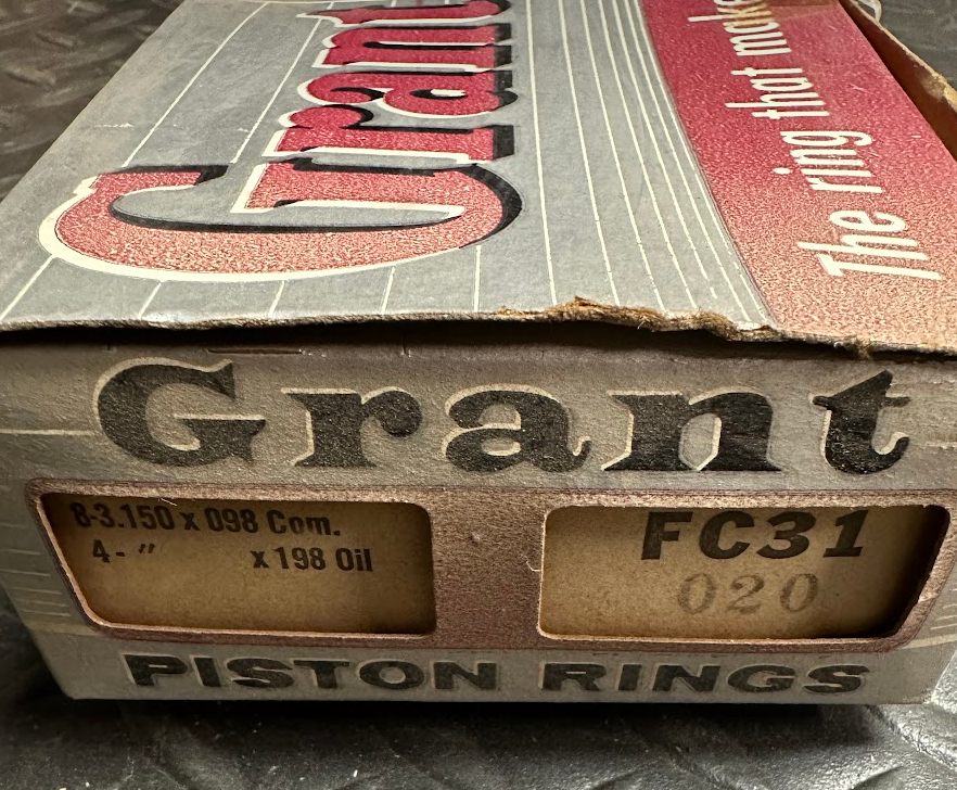 Grant Piston Rings (020) - FC 31 - 020 / 1031 - Fits Opel Olimpia & Rekord 37-59